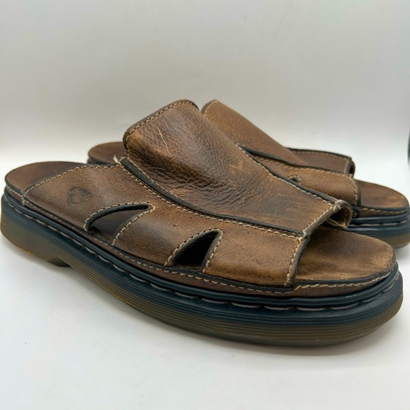 Rare Vintage 90's Dr. Martens Platform Slides
Brown Leather Sandals Size 13 Y2K - Picture 11 of 15